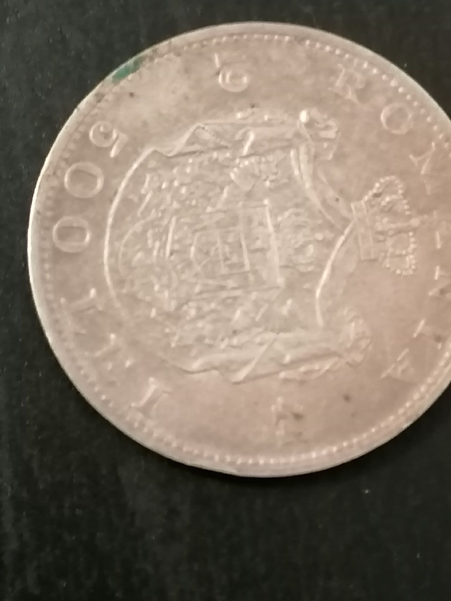 moneda argint 500 lei cu Regele Mihai