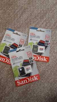 card SANDISK 400 GB microSD + adaptor , viteza 100mb/s NOU sigilat , 4