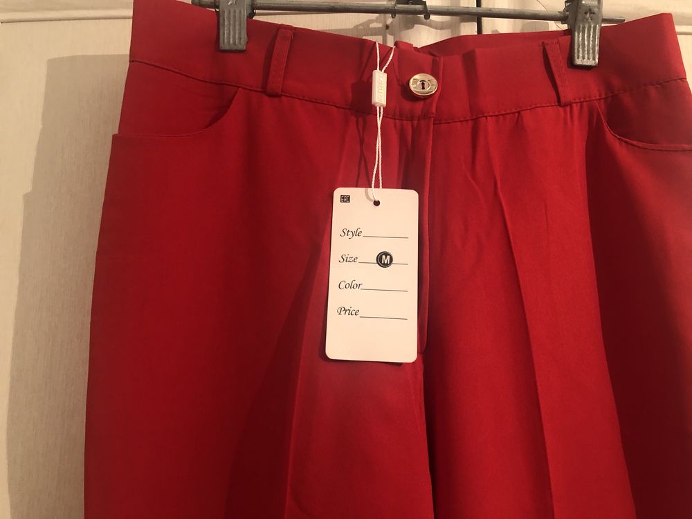 Красные брюки клеш новые, 42,44 размер