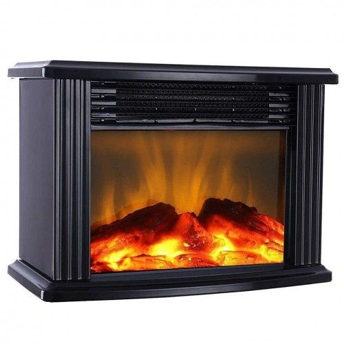 Мини електрическа камина 1000 W с естествен пламък BLACK FRIDAY -20%