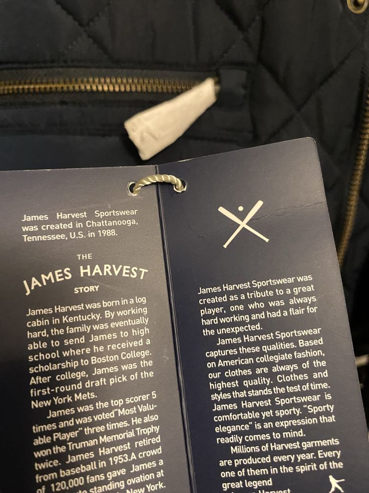 Geaca James Harvest barbati bleu navy noua cu eticheta