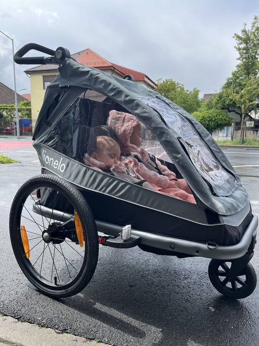 Carucior si remorca de bicileta Lionelo multiunctional