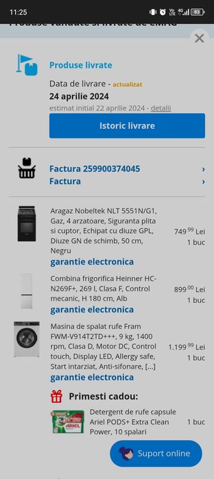 Vând combina frigorifica Heinner!