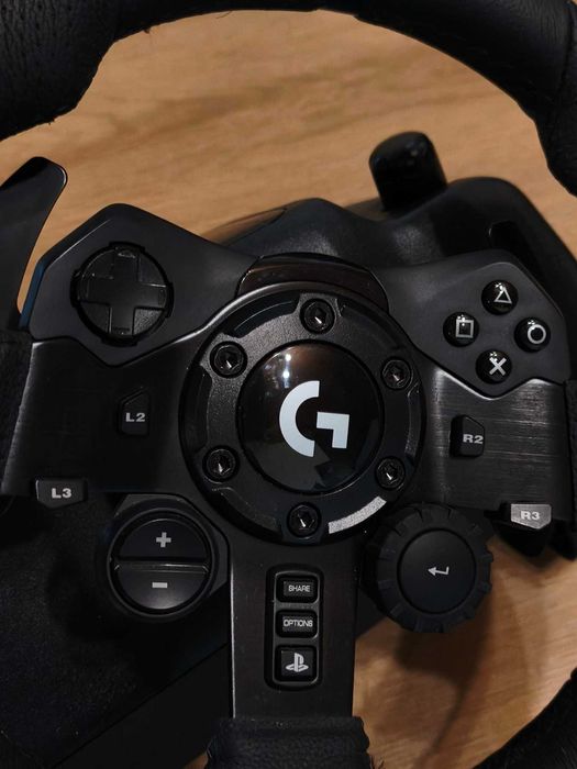 Волан с педали и скорости -  Logitech - G923 + Shifter , PC, черен