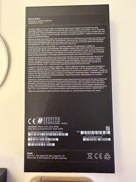 Iphone 13 pro gold 256 gb