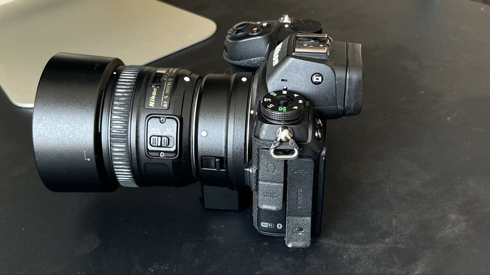 Vând Nikon Z6 + Nikkor 50mm f/1.8 G + adaptor FTZ + card XQD 120GB