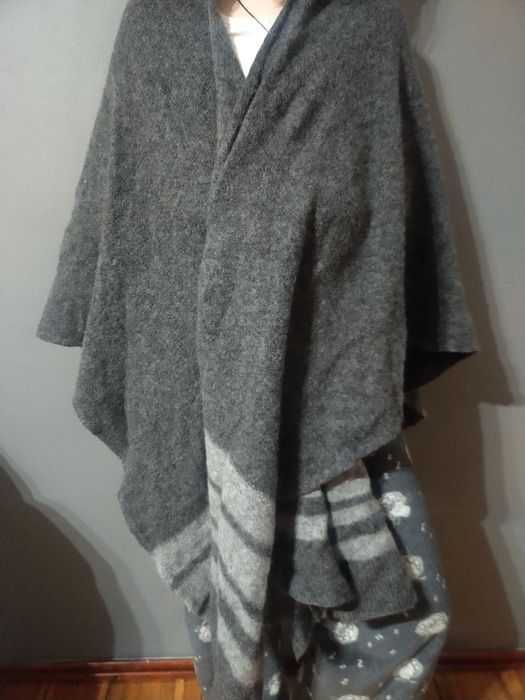 Max Mara Size M-XL Вълна/ ESCADA Size M 100% Вълна Дълго палто