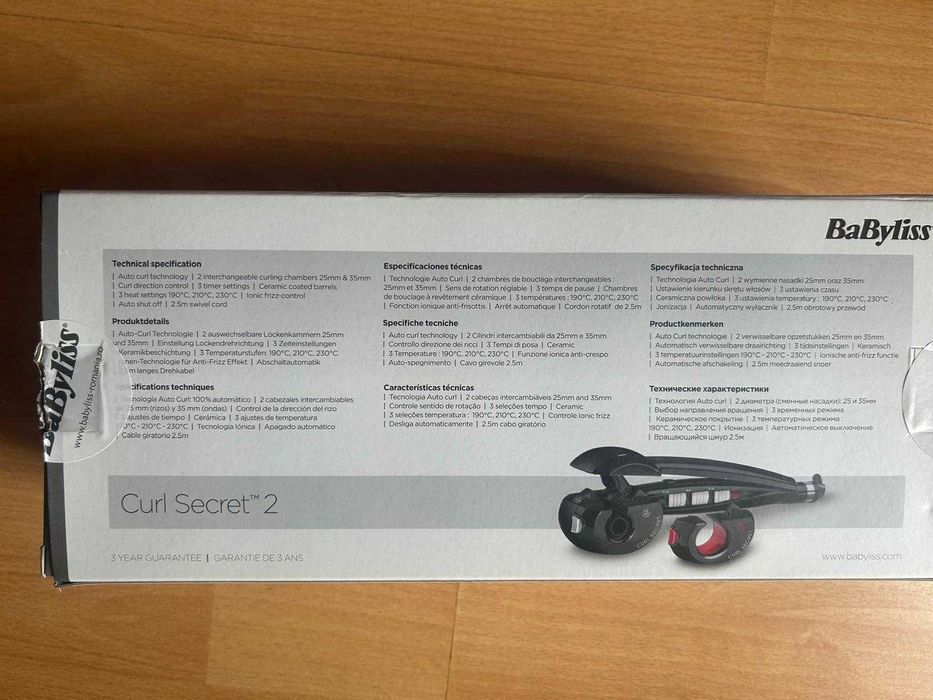 Vand BaByliss Curl Secret 2 Ionic C1300E Ondulator de par