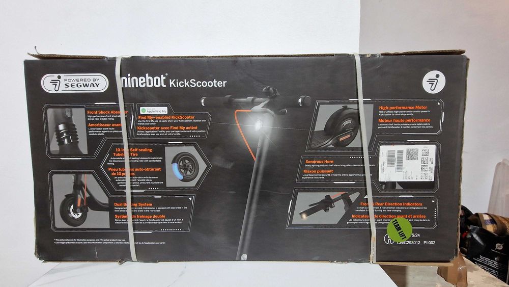 Trotineta electrica NINEBOT KickScooter F2 Pro, 10 inch, negru
