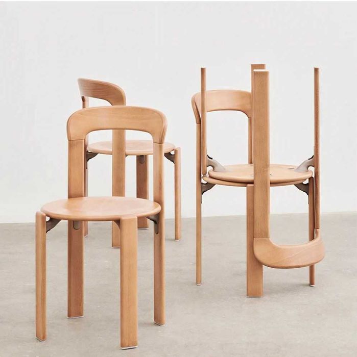 Set 6 scaune de designer Rey Chair - Golden