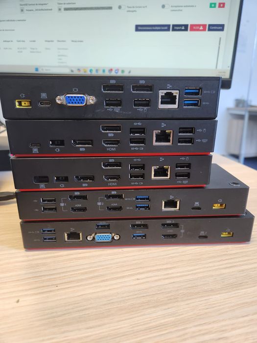 Dockuri profesionale Dell & Lenovo – USB-C / Thunderbolt / Hybrid