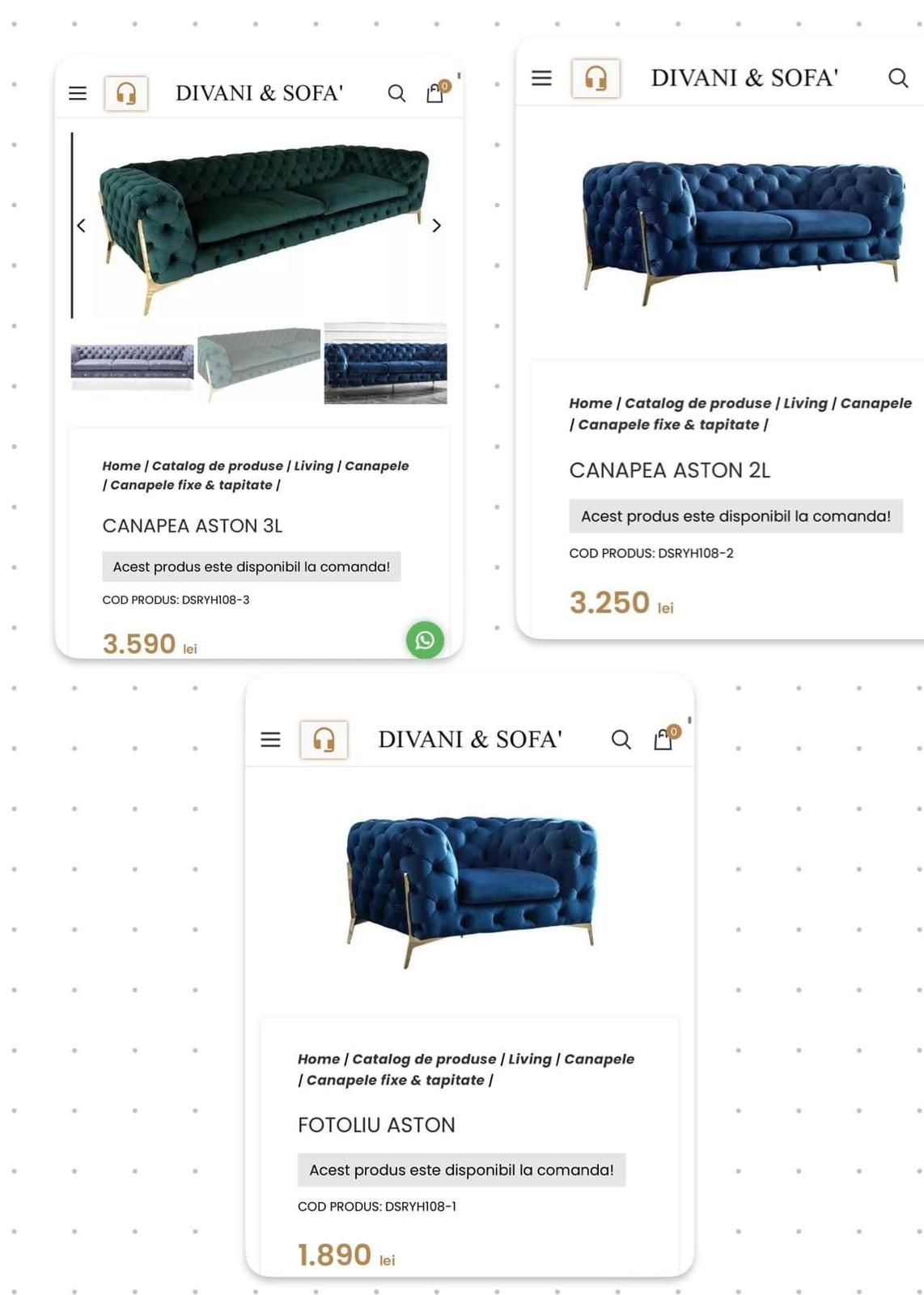 Vând canapele divani sofa