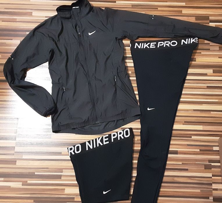 (S) NIKE PRO оригинални къс(30лв) дълъг клин(30лв) и яке(30лв)