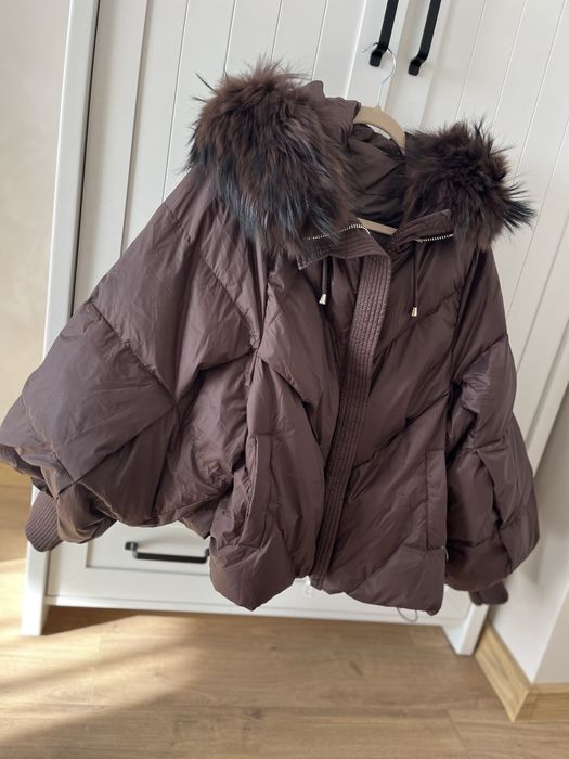 Зимно яке с естествен косъм