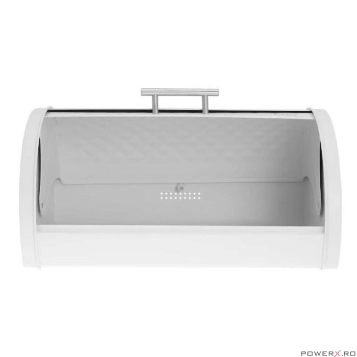 Cutie pentru paine, otel inoxidabil, 38x28x18,5 cm, alba, Klausberg