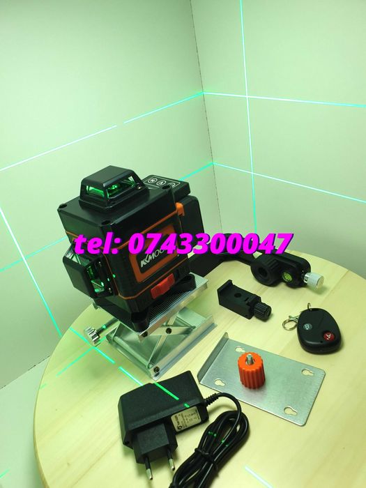Nivela Laser Autonivela Profesionala 4d 16 Linii Cu Acumulator Reinca