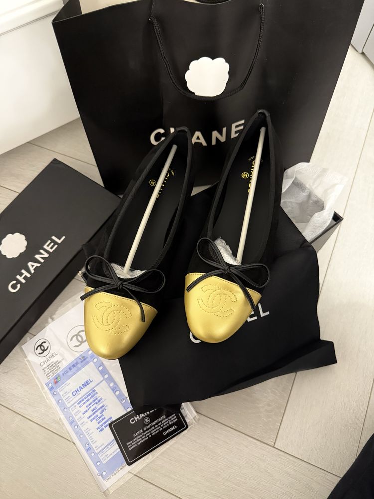Chanel Baletka premium kachestvo karobka dokument 36-37 razmer
