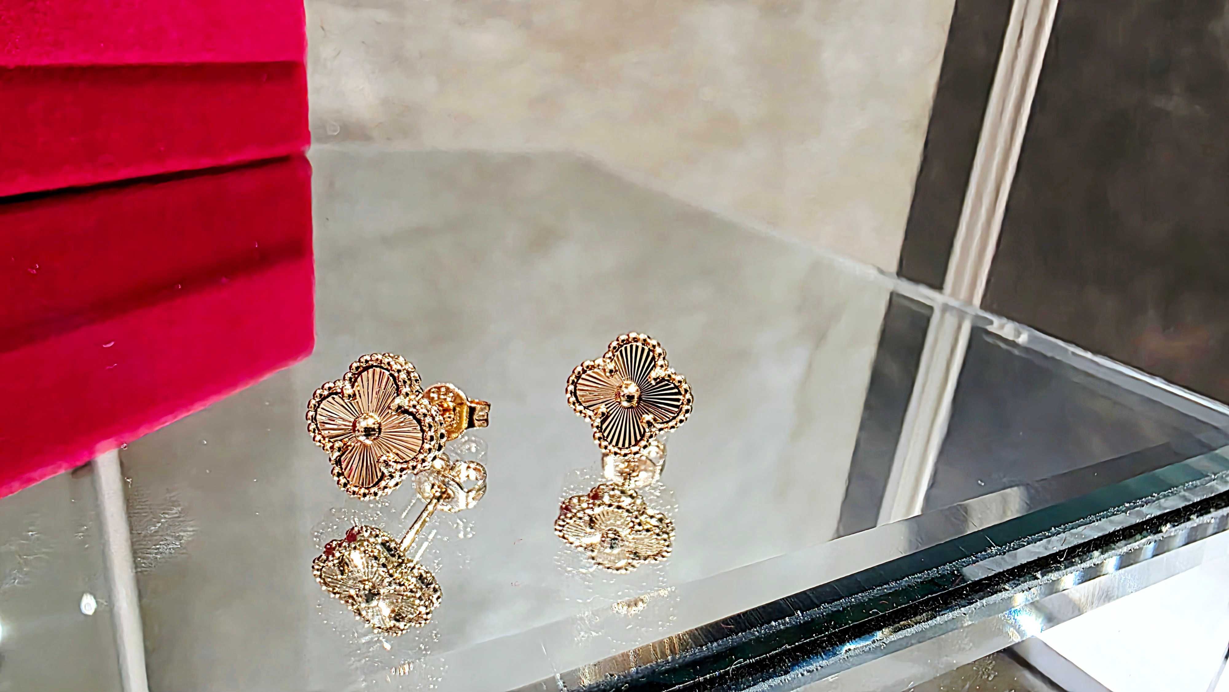 Van Cleef & Arpels VCA Rose Gold Sweet Vintage Alhambra Дамски Обеци