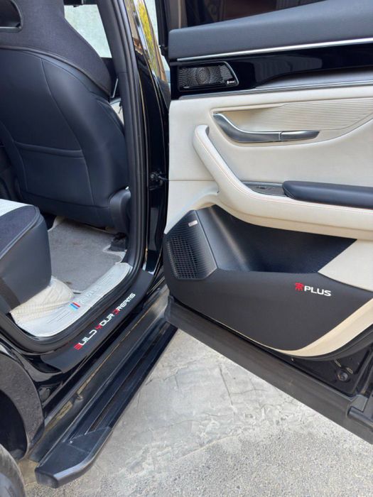 Наклейки на обшивку дверей из искусственной кожи для BYD Song Plus