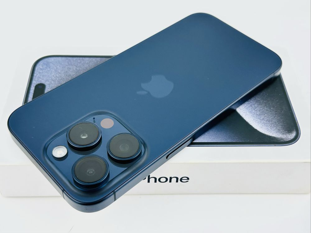 Apple iPhone 15 Pro 1TB Blue Titanium Отличен! Гаранция!
