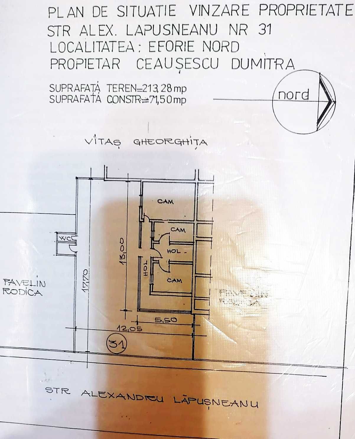 Proprietar vand teren si casa veche in Eforie Nord