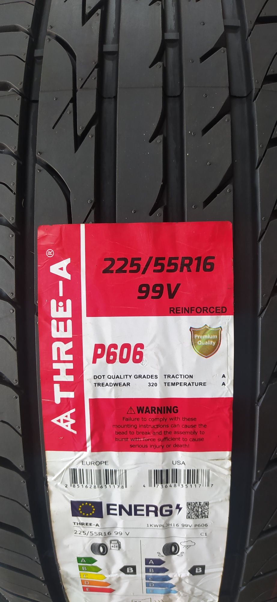 225/55R16. Three-A. P606