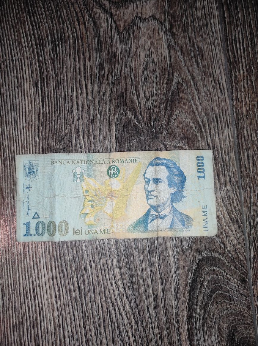 Bancnota 1.000 de lei Mihai Eminescu