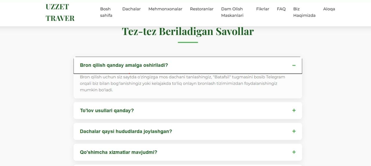 Shu web-sayt sotiladi. Dacha biznes uchun yasalgan.