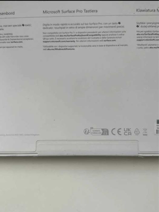 Microsoft Surface Pro Keyboard (Pro 8/9/10/11/X) Black 1905