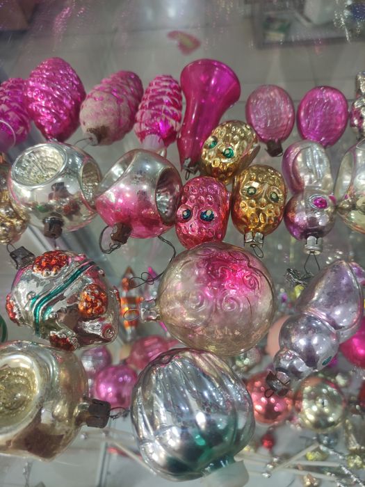 Ёлочные игрушки стекло