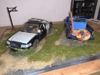 Диорама 1/24 Ford Crown Vic, Ford F150
