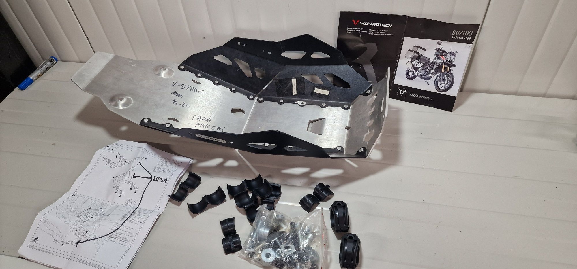 Skid plate protectie motor engine guard Suzuki V-strom 2014 2020 1000