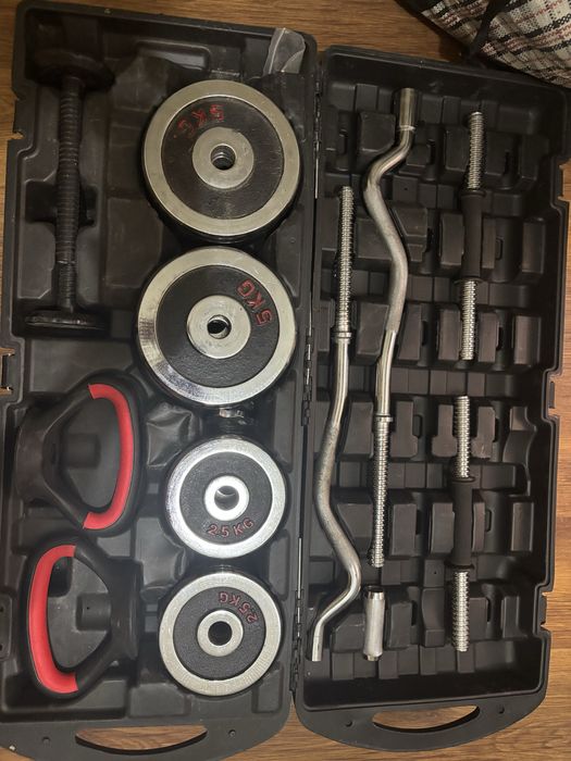 Комплект штанги гантели