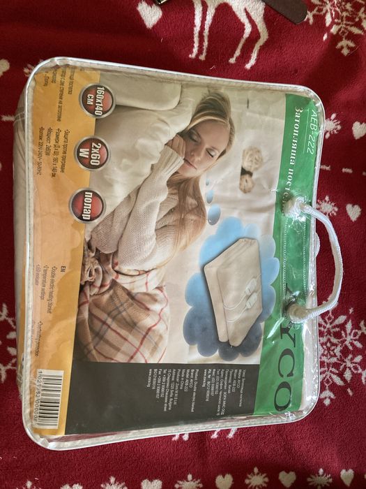 Електрическа затопляща постелка за легло/ електрическо одеало