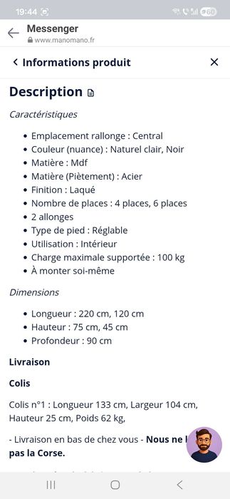 Masa 2 in 1 , cafea si cina