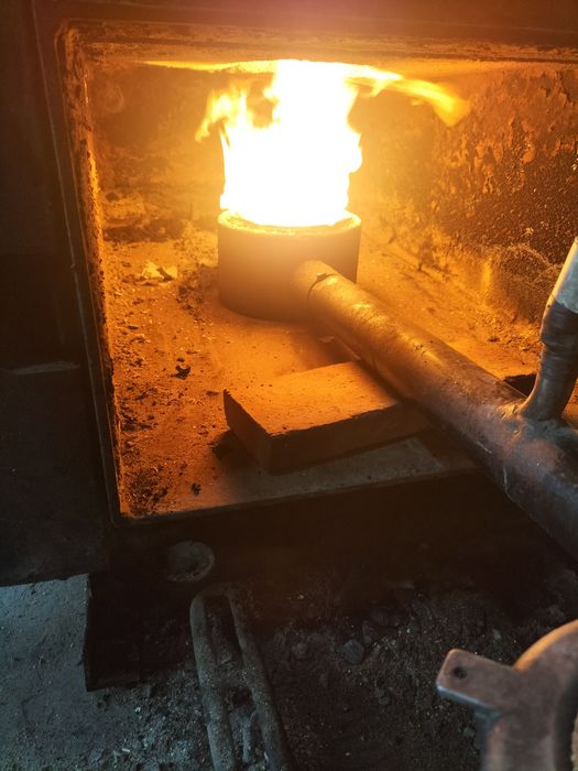 Arzător pe ulei ars