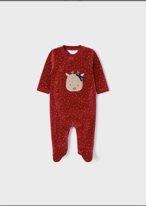 Бебешки Коледен гащеризон Mayoral с еленче - 65см. (2-4м.)