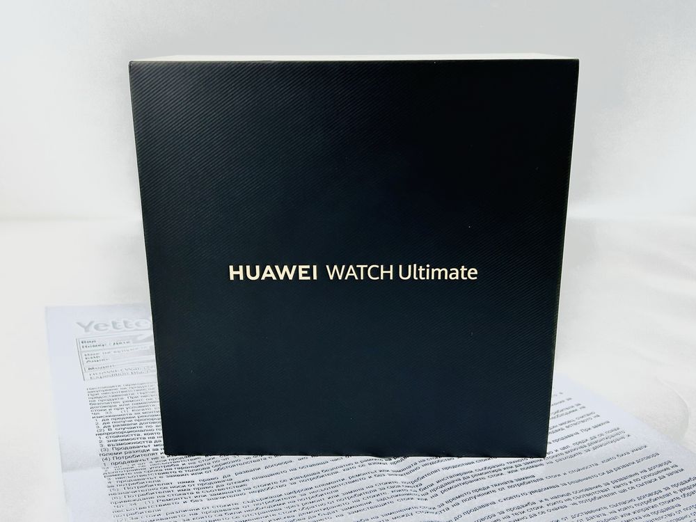 НОВ! Huawei WATCH Ultimate Black Zirkon / Black Strap 2г. Гаранция!