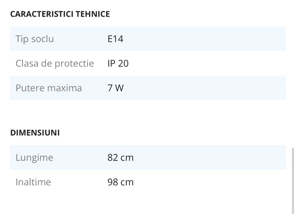 Candelabru Klausen Fausta 8, Alb, KL 0080, E14, 8x7 W