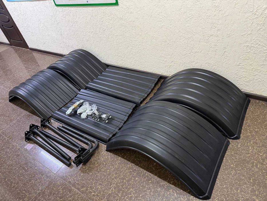 Грузовые задние пластиковые крылья КОМПЛЕКТ на 2 стороны + Кронштейны