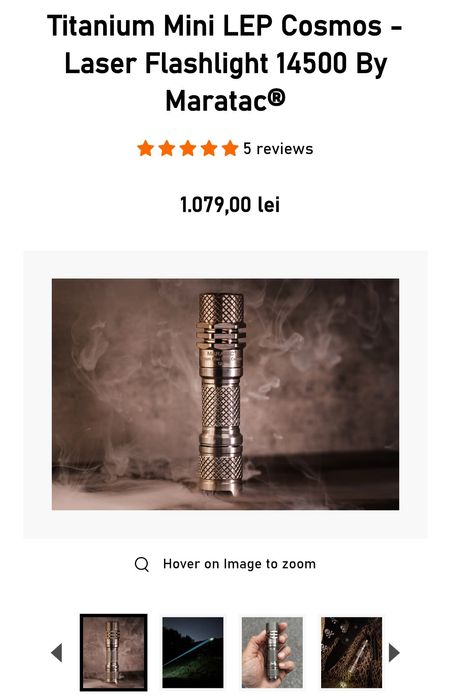 Lanterna LEP Maratac Mini Cosmos Titanium