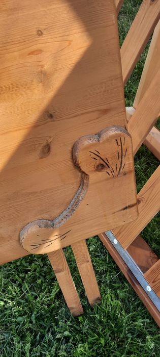 2 buc tablie pat - lemn masiv