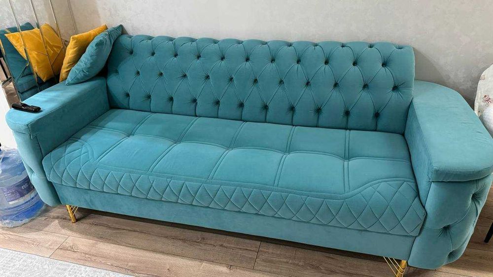 ДИВАН 2,5 м капитоне + велюр