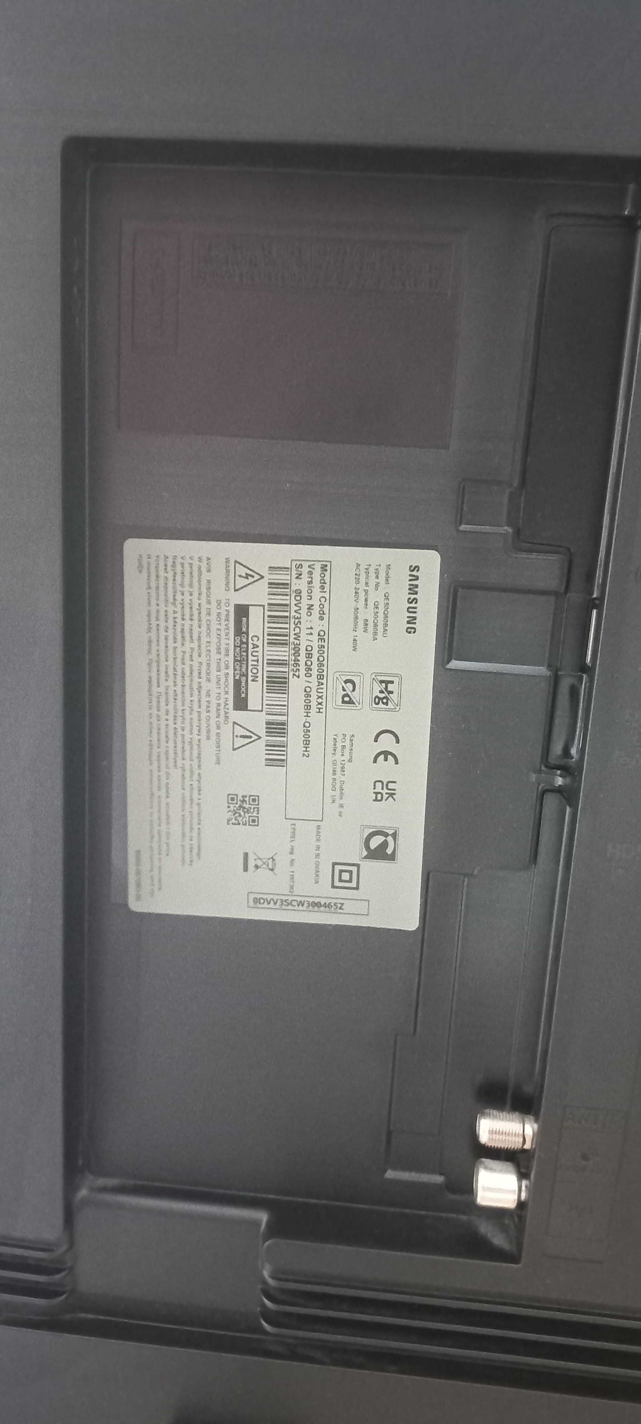 Телевизор Samsung 50 QE50Q60BAUXXN с повредена матрица,закупен 2023г.