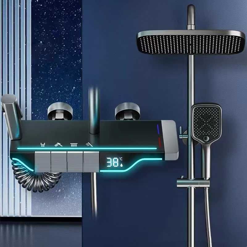 Модерен интелигентен душ с дисплей и LED подсветка D31