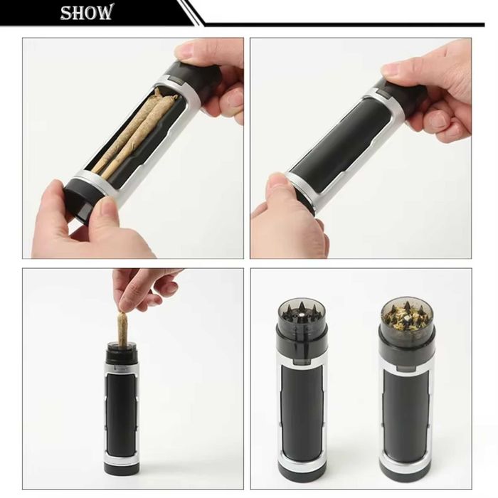 Grinder Maruntire Tutun 3 in 1, Depozitare Conuri Rulate
