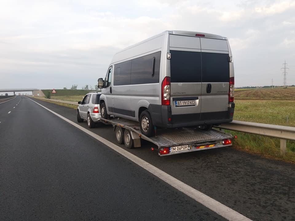 Tractari autoTimisoara Autostrada A1, Ungaria, Austria, șlep NON stop
