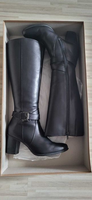 Cizme Madewell negre, cu toc, marimea 36, purtate o singura data