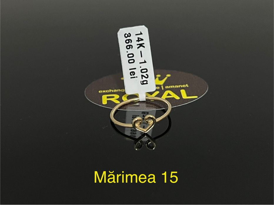 Bijuteria Royal CB : Inel dama aur 14k 1,02gr marime 15