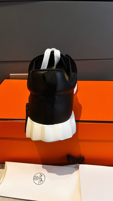 Hermes Bouncing Sneakers Leather черни кожени